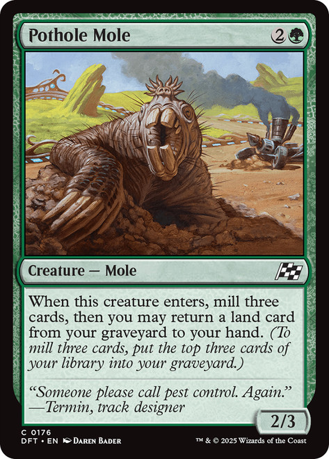 Pothole Mole\nAetherdrift\nSingle\nMagic The Gathering