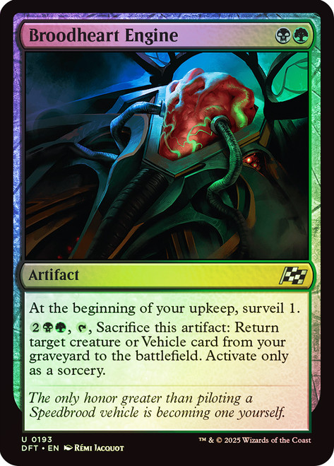 Broodheart Engine\nAetherdrift\nSingle\nMagic The Gathering