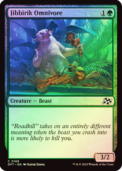 Jibbirik Omnivore\nAetherdrift\nSingle\nMagic The Gathering