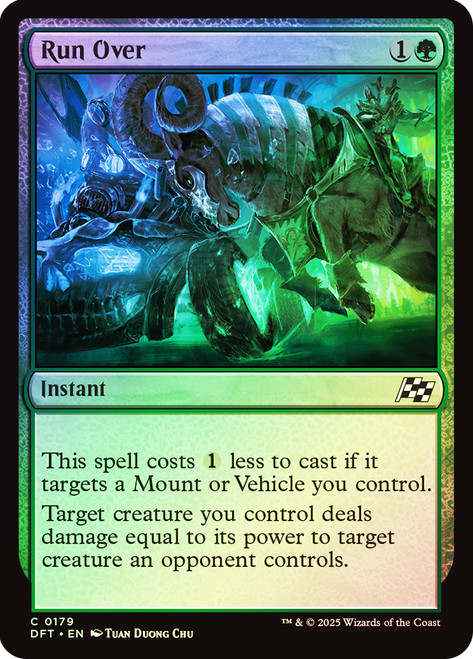 Run Over\nAetherdrift\nSingle\nMagic The Gathering