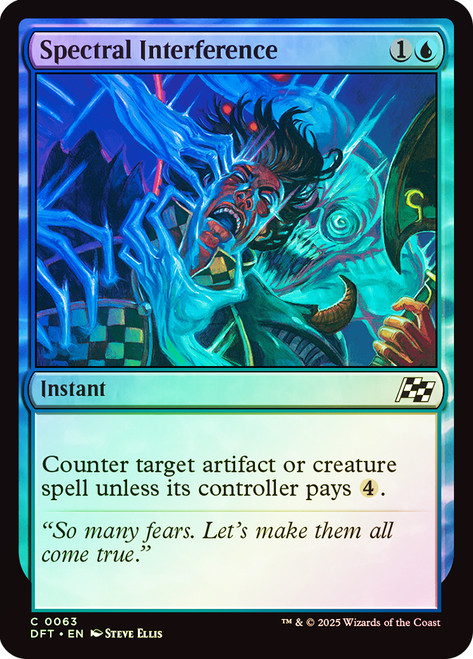 Spectral Interference\nAetherdrift\nSingle\nMagic The Gathering