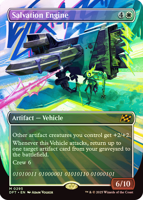 Salvation Engine (Borderless)\nAetherdrift - Variants\nSingle\nMagic The Gathering