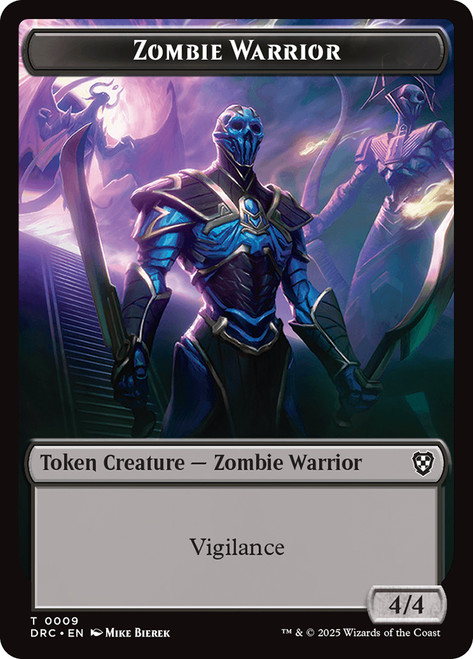 {Zombie Warrior Token} // {Zombie Token} (2/2)
Aetherdrift Commander
Single
Magic: The Gathering