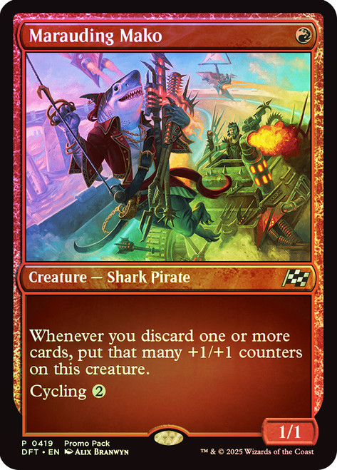 Marauding Mako (Promo Pack)\nPromo: General\nSingle\nMagic The Gathering