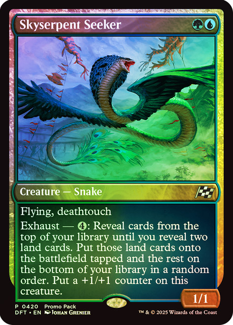 Skyserpent Seeker (Promo Pack)\nPromo: General\nSingle\nMagic The Gathering