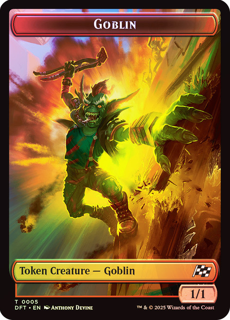 {Goblin Token} // {Thopter Token} (#010)
Aetherdrift
Single
Magic: The Gathering