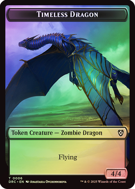 {Timeless Dragon Token} // {Zombie Token} (2/2) (Decayed)
Aetherdrift Commander
Single
Magic: The Gathering