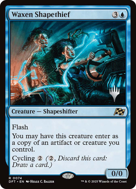Waxen Shapethief (Promo Pack) (Aetherdrift)\nPromo: Planeswalker Stamped\nSingle\nMagic The Gathering