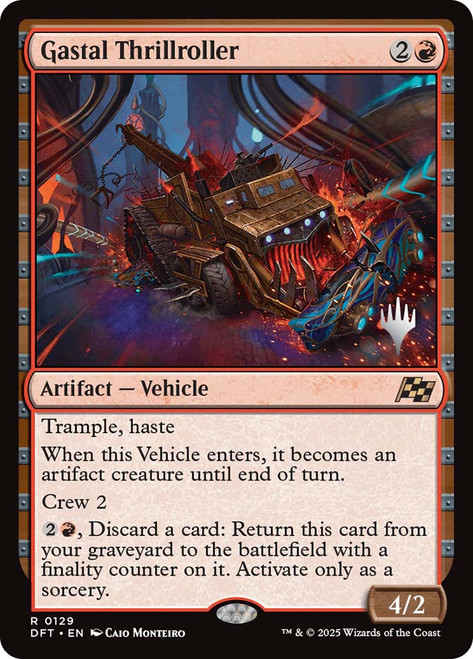 Gastal Thrillroller (Promo Pack) (Aetherdrift)\nPromo: Planeswalker Stamped\nSingle\nMagic The Gathering