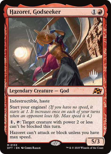 Hazoret, Godseeker (Prerelease) (Aetherdrift) | Promo | Star City