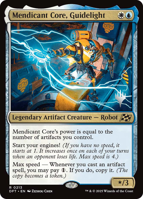 Mendicant Core, Guidelight (Promo Pack) (Aetherdrift)\nPromo: Planeswalker Stamped\nSingle\nMagic The Gathering