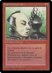 Eternal Warrior (BB)\n4th Edition - Black Border - Spanish\nSingle\nMagic The Gathering