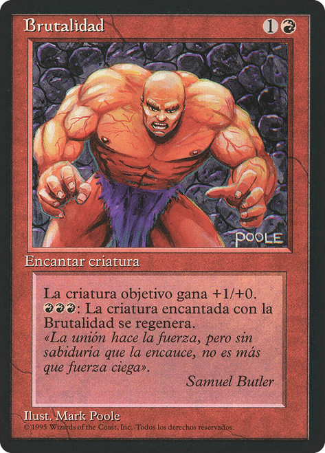 The Brute (BB)
4th Edition - Black Border - Spanish
Single
Magic: The Gathering