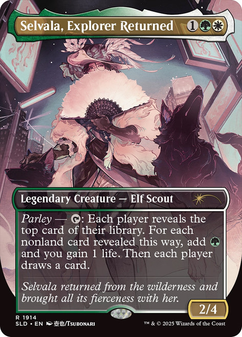 Selvala, Explorer Returned (Secret Lair) (Borderless)\nPromo: General\nSingle\nMagic The Gathering
