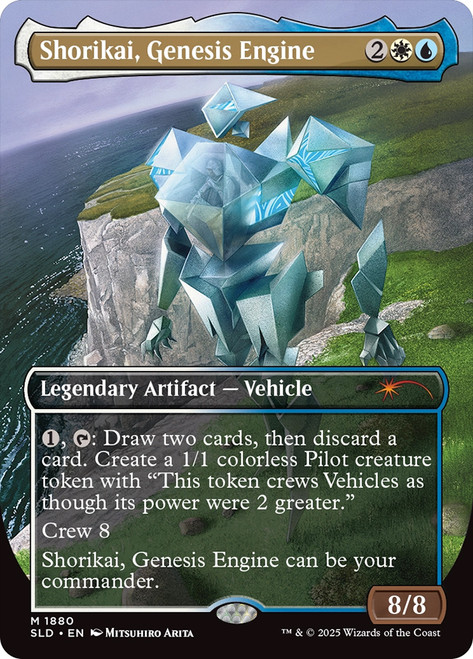 Shorikai, Genesis Engine (Secret Lair) (Borderless)\nPromo: General\nSingle\nMagic The Gathering