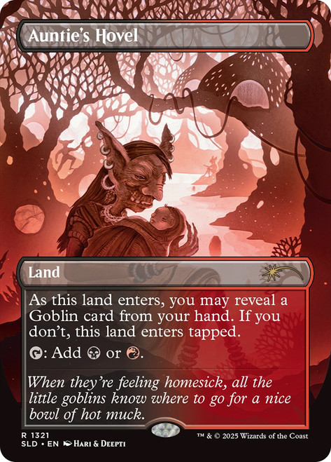 Auntie's Hovel (Secret Lair) (Borderless)\nPromo: General\nSingle\nMagic The Gathering