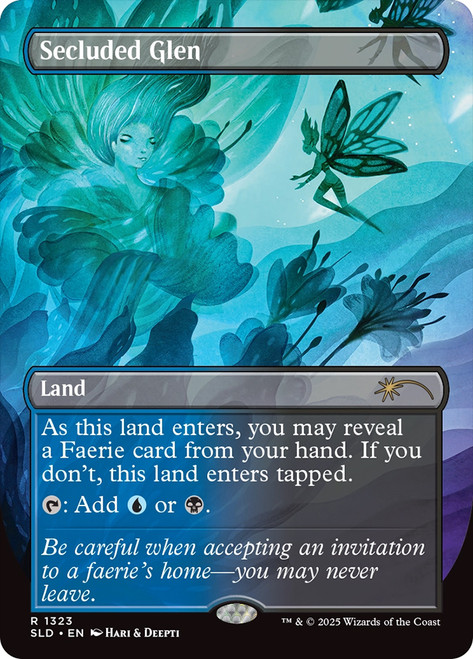Secluded Glen (Secret Lair) (Borderless)\nPromo: General\nSingle\nMagic The Gathering