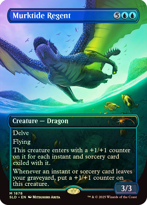Murktide Regent (Secret Lair) (Borderless)\nPromo: General\nSingle\nMagic The Gathering