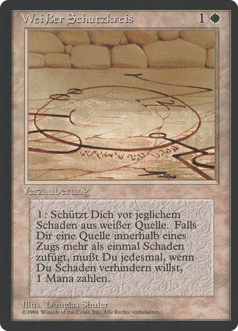Circle of Protection: White (BB)\n3rd Edition - Black Border - German\nSingle\nMagic The Gathering