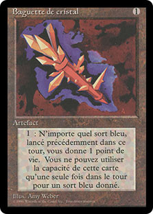Crystal Rod (BB)\n3rd Edition - Black Border - French\nSingle\nMagic The Gathering