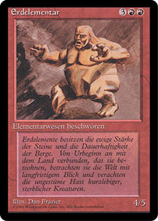 Earth Elemental (BB)\n3rd Edition - Black Border - German\nSingle\nMagic The Gathering