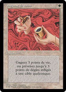 Healing Salve (BB)\n3rd Edition - Black Border - French\nSingle\nMagic The Gathering