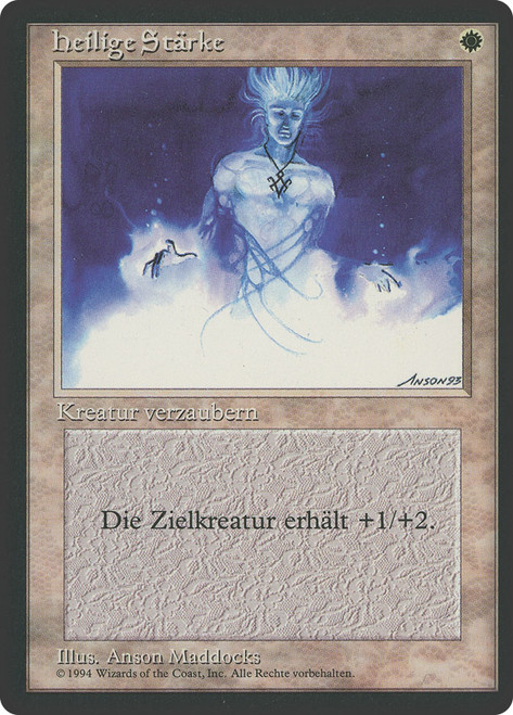 Holy Strength (BB)\n3rd Edition - Black Border - German\nSingle\nMagic The Gathering