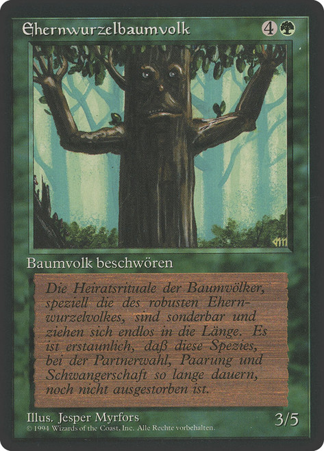 Ironroot Treefolk (BB)\n3rd Edition - Black Border - German\nSingle\nMagic The Gathering