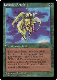 Living Artifact (BB)\n3rd Edition - Black Border - German\nSingle\nMagic The Gathering