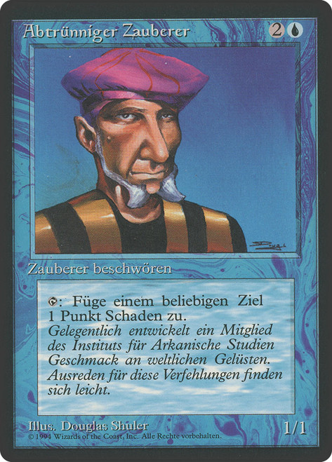 Prodigal Sorcerer (BB)\n3rd Edition - Black Border - German\nSingle\nMagic The Gathering