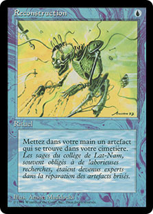Reconstruction (BB)\n3rd Edition - Black Border - French\nSingle\nMagic The Gathering