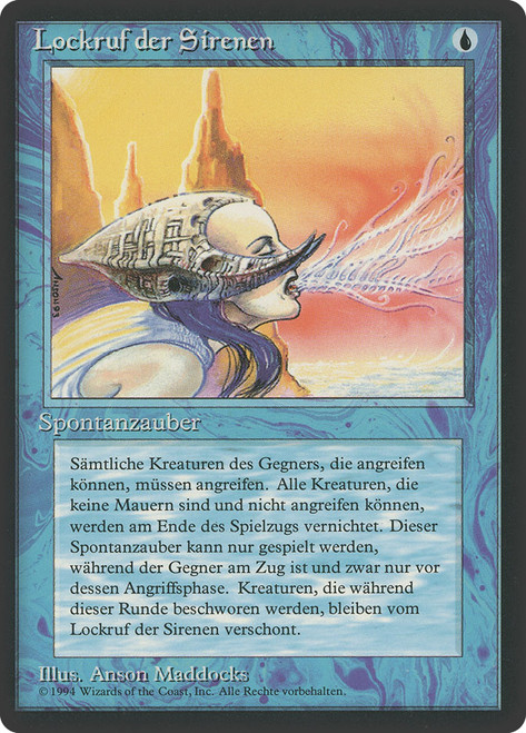 Siren's Call (BB)\n3rd Edition - Black Border - German\nSingle\nMagic The Gathering