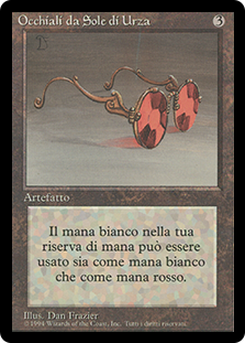 Sunglasses of Urza (BB)\n3rd Edition - Black Border - Italian\nSingle\nMagic The Gathering