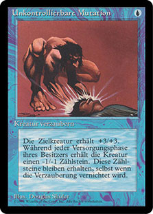 Unstable Mutation (BB)\n3rd Edition - Black Border - German\nSingle\nMagic The Gathering