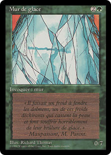 Wall of Ice (BB)\n3rd Edition - Black Border - French\nSingle\nMagic The Gathering