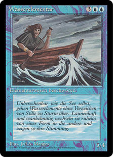 Water Elemental (BB)\n3rd Edition - Black Border - German\nSingle\nMagic The Gathering