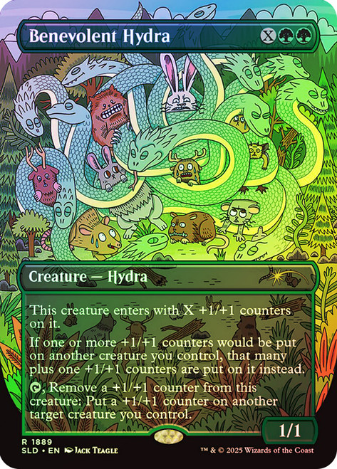 Benevolent Hydra (Secret Lair) (Borderless)\nPromo: General\nSingle\nMagic The Gathering