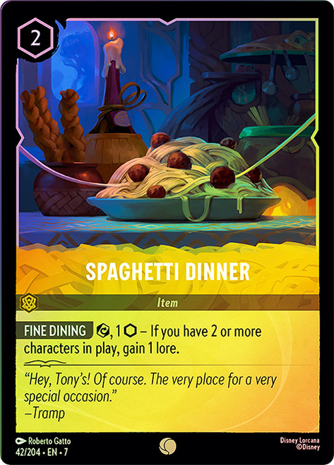 Spaghetti Dinner
Archazia’s Island
Single
Lorcana