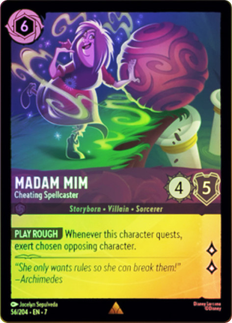 Madam Mim - Cheating Spellcaster
Archazia’s Island
Single
Lorcana