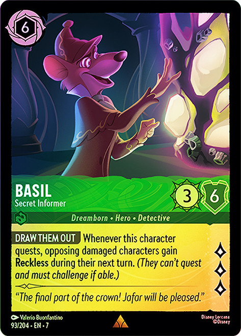 Basil - Secret Informer
Archazia’s Island
Single
Lorcana