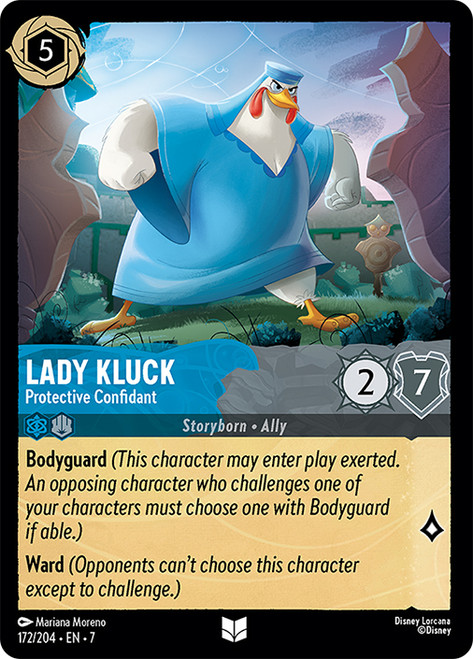 Lady Kluck - Protective Confidant
Archazia’s Island
Single
Lorcana