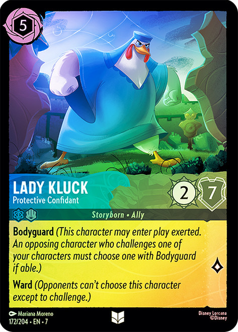 Lady Kluck - Protective Confidant
Archazia’s Island
Single
Lorcana