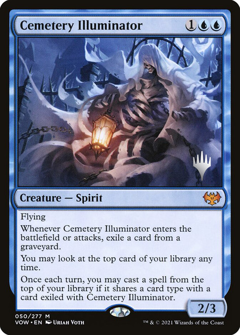 Cemetery Illuminator (Promo Pack) (Innistrad: Crimson Vow)\nPromo: Planeswalker Stamped\nSingle\nMagic The Gathering