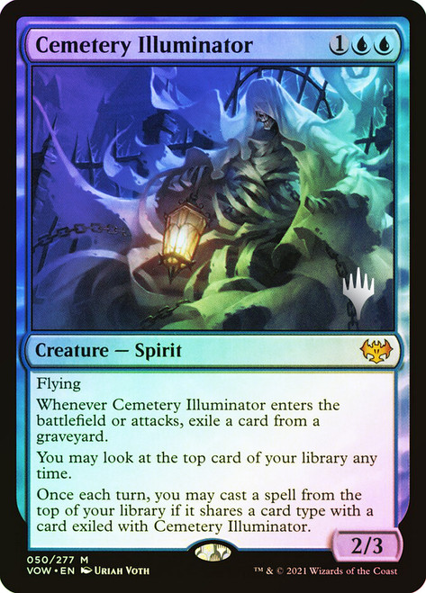 Cemetery Illuminator (Promo Pack) (Innistrad: Crimson Vow)\nPromo: Planeswalker Stamped\nSingle\nMagic The Gathering