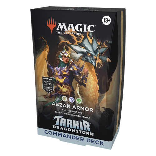 Tarkir: Dragonstorm Commander Deck - Abzan Armor
Tarkir: Dragonstorm Commander
Sealed
Magic: The Gathering