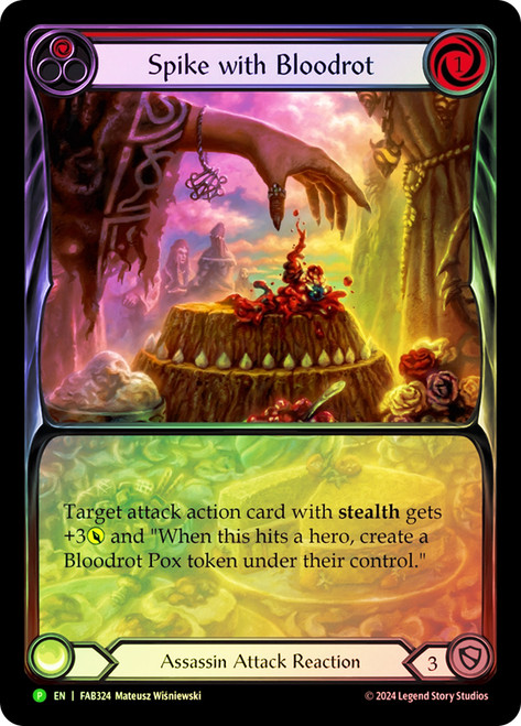 Spike with Bloodrot 腐血病の投与 フレッシュアンドブラッド Spike with Bloodrot (Red) (Promo) - Flesh & Blood TCG - FaB Foundry