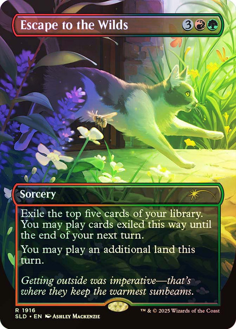 Escape to the Wilds (Secret Lair) (#1916) (Borderless)\nPromo: General\nSingle\nMagic The Gathering