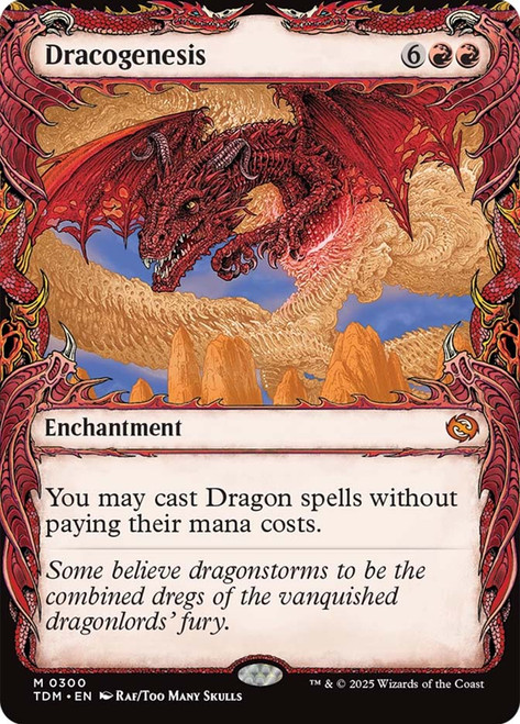 Dracogenesis (#300) (Showcase)\nTarkir: Dragonstorm - Variants\nSingle\nMagic The Gathering