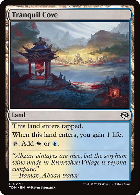 Tranquil Cove\nTarkir: Dragonstorm\nSingle\nMagic The Gathering