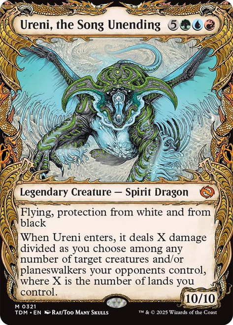 Ureni, the Song Unending (Showcase)\nTarkir: Dragonstorm - Variants\nSingle\nMagic The Gathering